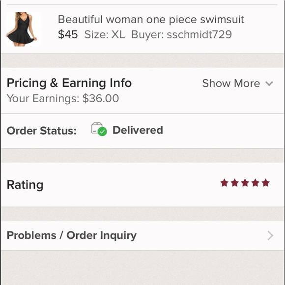 Beautiful woman one piece swimsuit - Picture 7 of 7